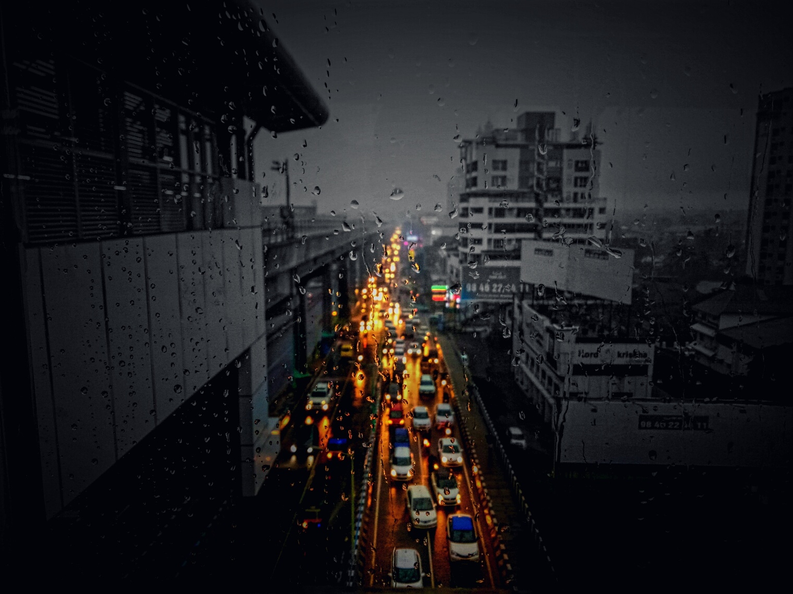 Traffic in Rainy season