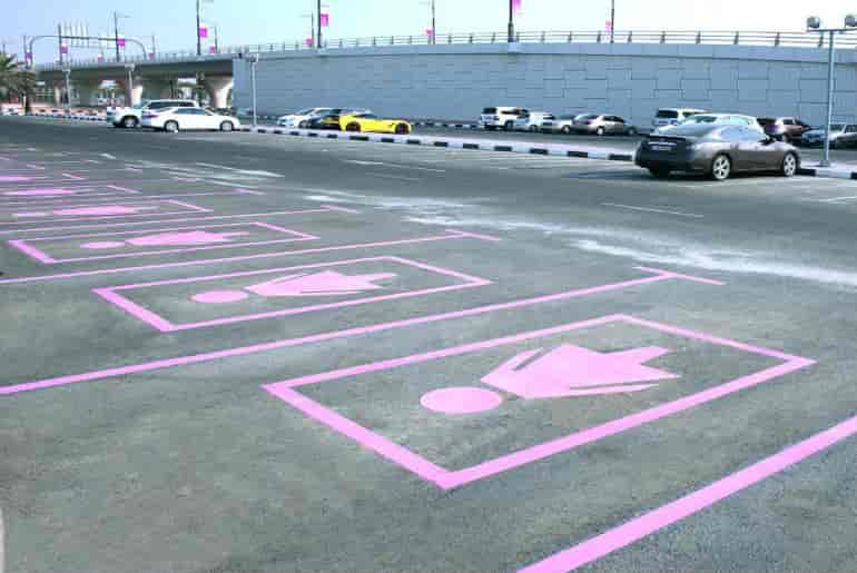 Pink Parking Lots