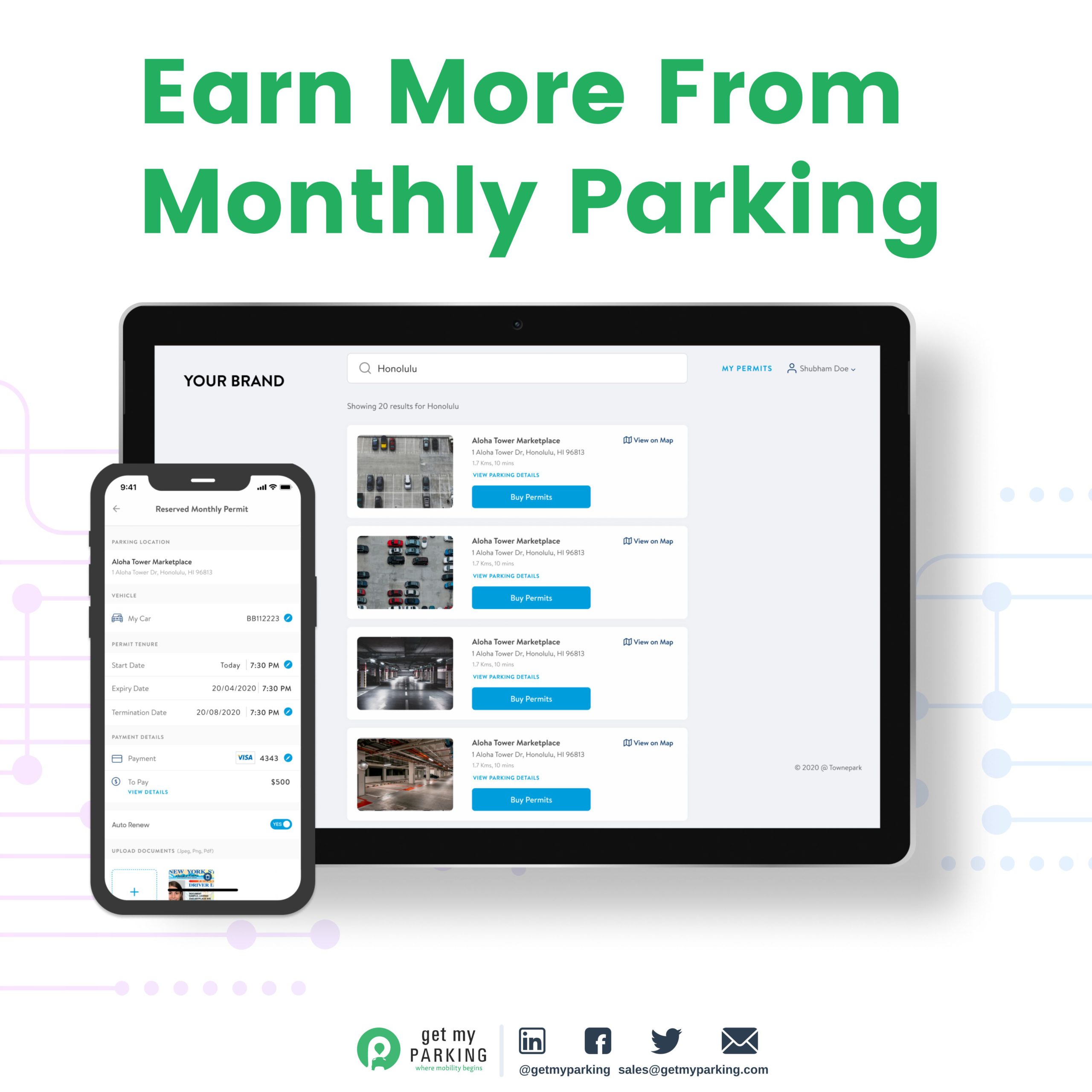 Earn More From Monthly Parking