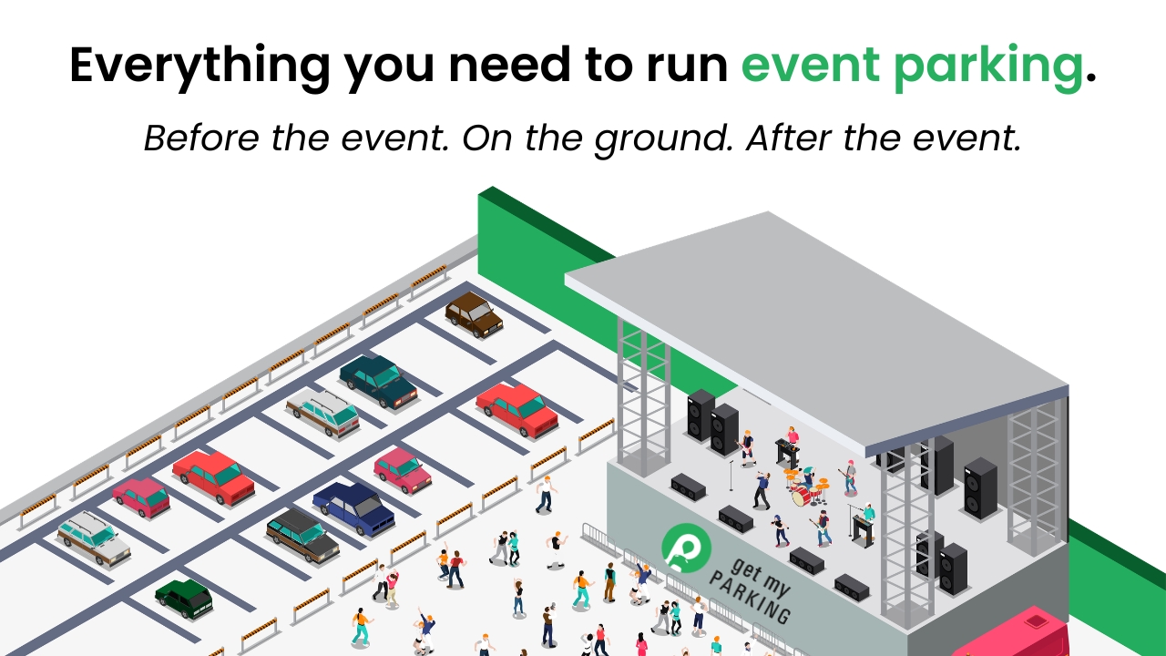 GMP Events connecting the event parking management before the event, during event operations, and after the event